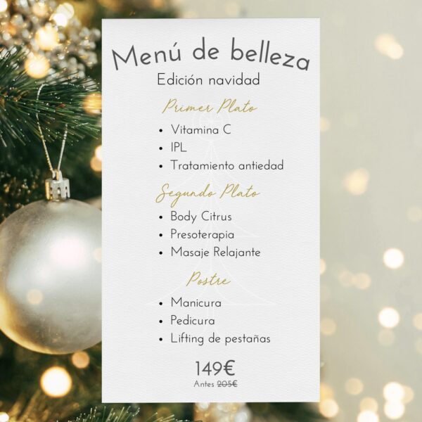 Menú de Belleza Navidad 2024